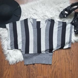 Knit Avenue Dolman Top Blouse Stripes